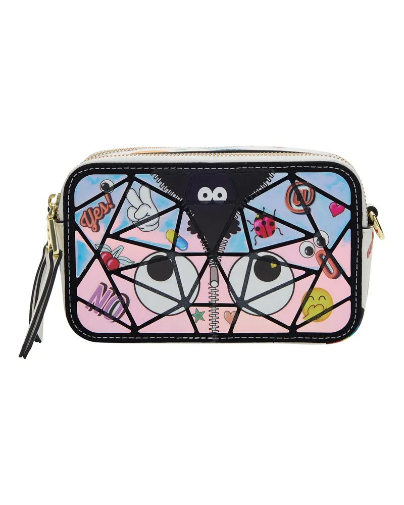 My Mo Handtasche Handtasche Frauen weiß mehrfarbig Weiß