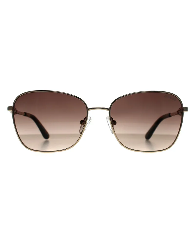 Guess Schmetterling Damen Gold Braun Farbverlauf GU7884 Gold