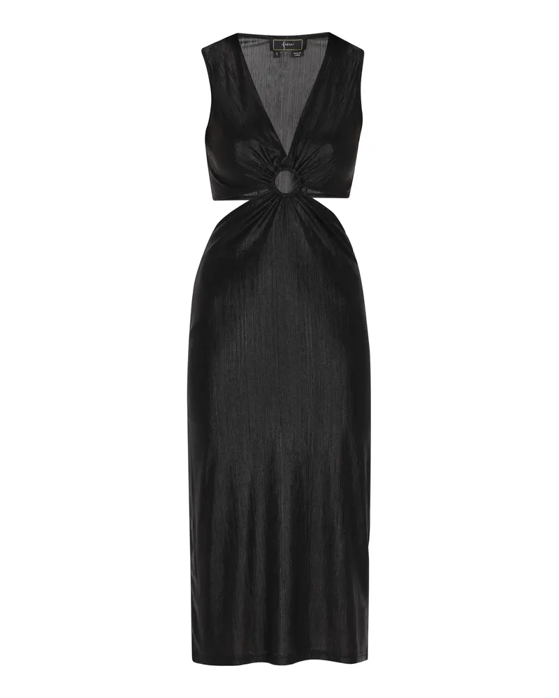 FAINA Kleid Damen schwarz Schwarz