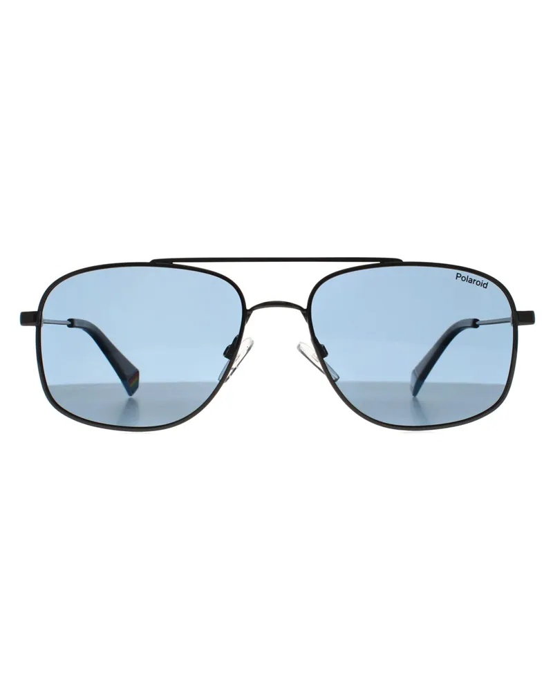 Polaroid Aviator Herren Ruthenium Blau Polarisiert PLD 6235/S/X Grau
