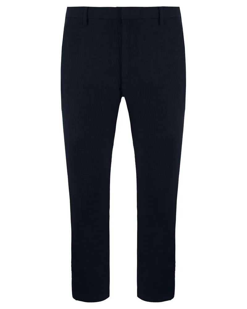 Giorgio Armani Emporio  Slim Fit Herren Waffle-Hosen Marineblau