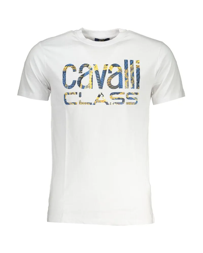 Roberto Cavalli T-Shirt mit Kurzarm und Rundhalsausschnitt - Weiß Weiß