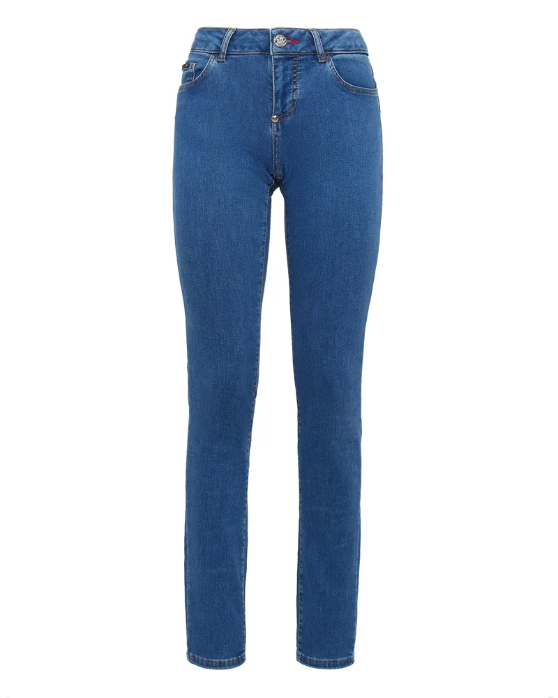 Philipp Plein Jeans Slim Fit Blau