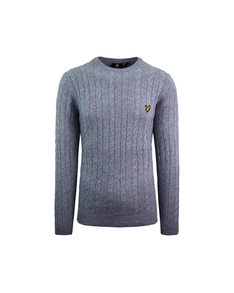 Lyle & Scott Zopfstrickpullover für Herren in Blau Blau