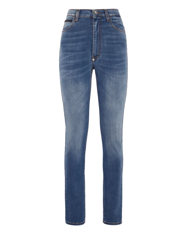 Philipp Plein Jeggings Blau