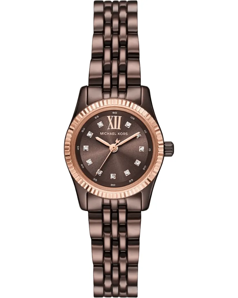 Michael Kors MK4844 Lexington Damenuhr mit braunem Zifferblatt Braun