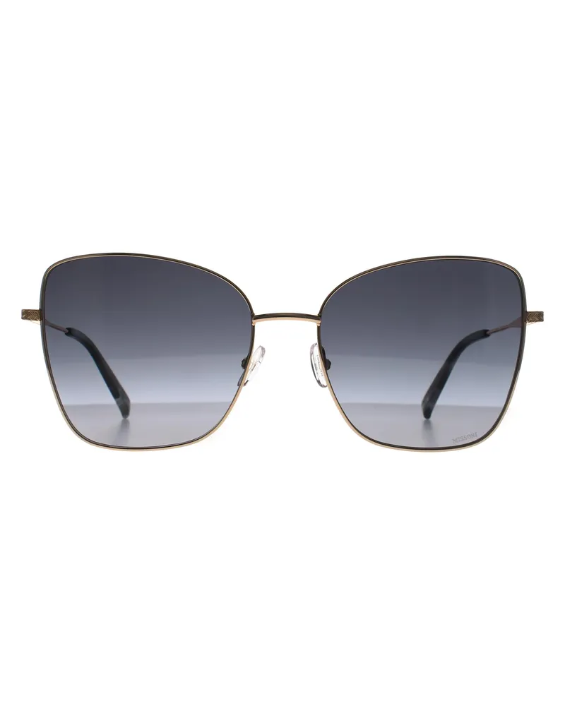 Missoni Cat Eye Damen Rose Gold Dunkel Grau Gradient MIS 0138/S Gold