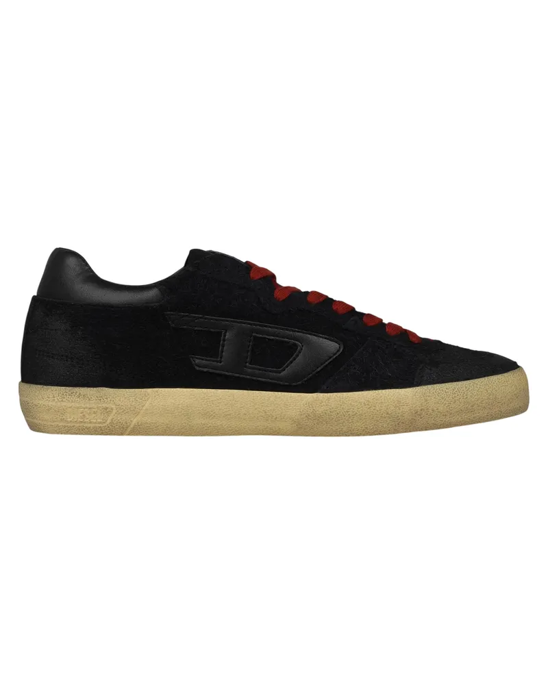 Diesel S-Leroji" Sneaker für Herren, Leder (Schwarz Schwarz