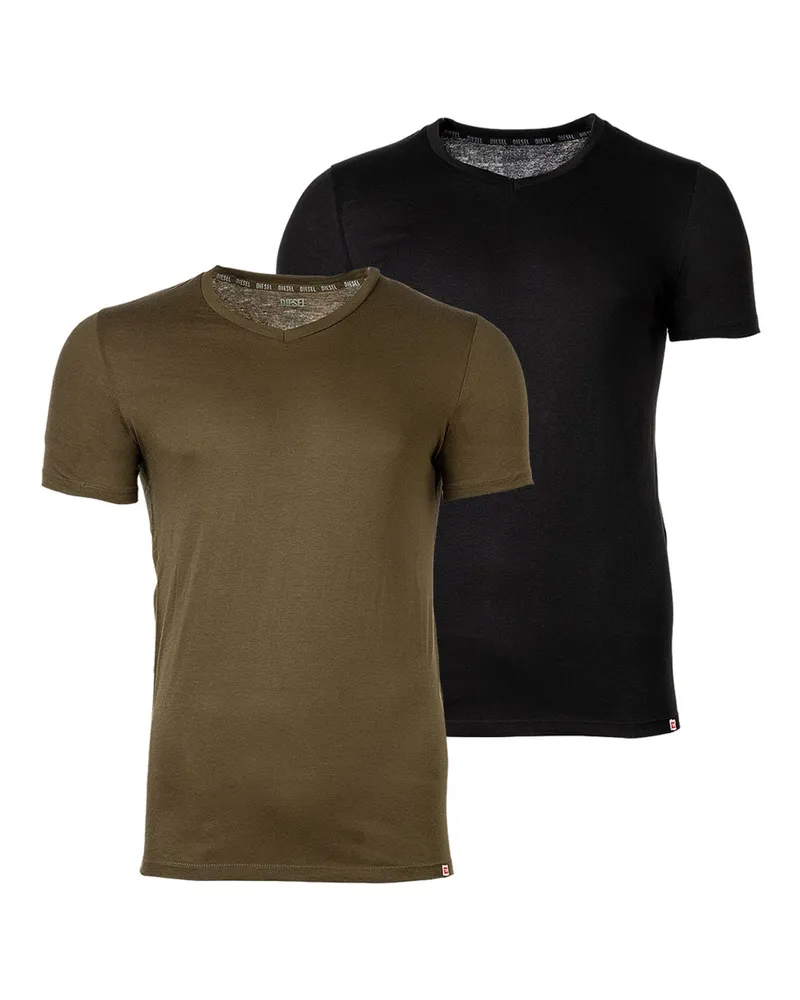Diesel Umtee-Michael-Tube-Twopack T-Shirt Mehrfarbig