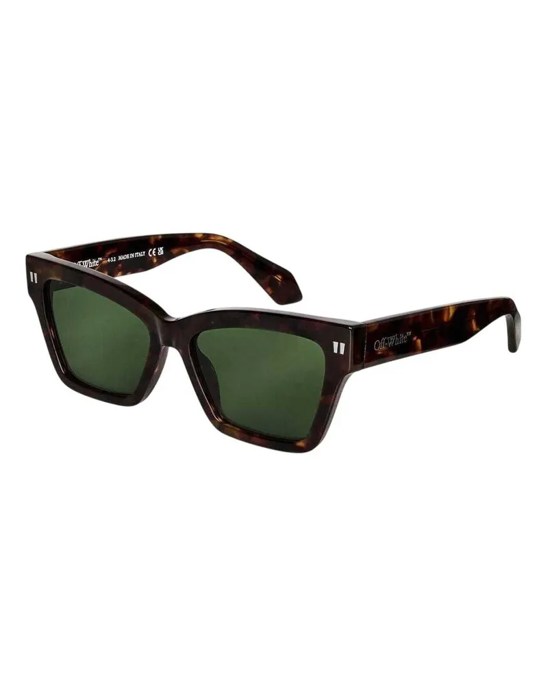 OFF-WHITE Off White - "Cincinnati" Katzenauge-Sonnenbrille für Herren/Damen Unisex (Braun Orange