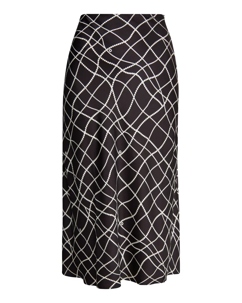 DreiMaster Midirock Damen schwarz-wollweiß Schwarz
