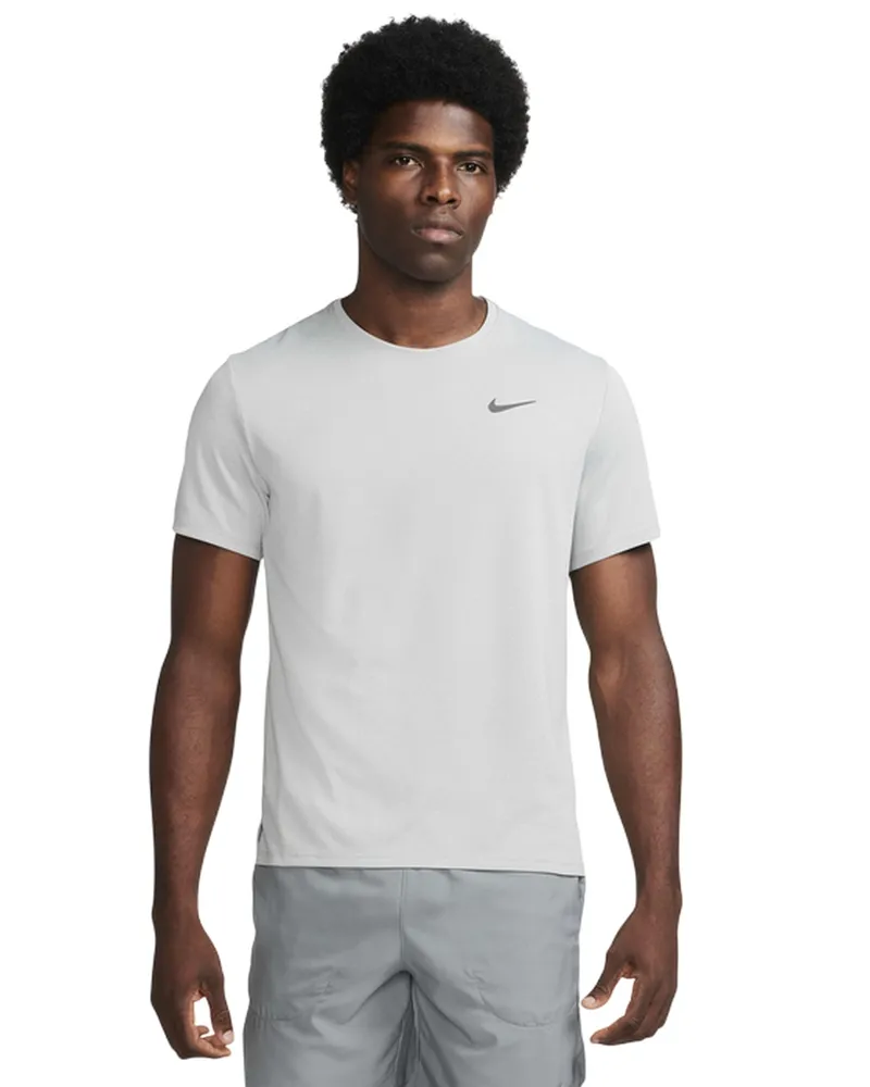 Nike Miler" T-Shirt für Herren, Reflektierende Details (grauer Nebel Weiß