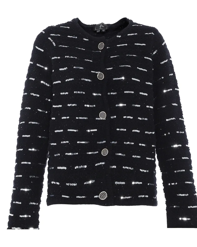 FAINA Pailletten Damen schwarz Schwarz