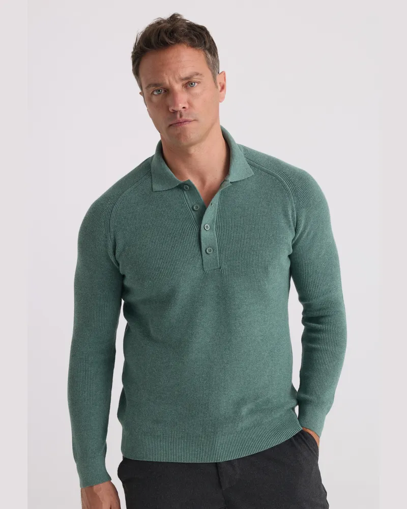 Felix Hardy Pullover Pullover Mit Polokragen Grün