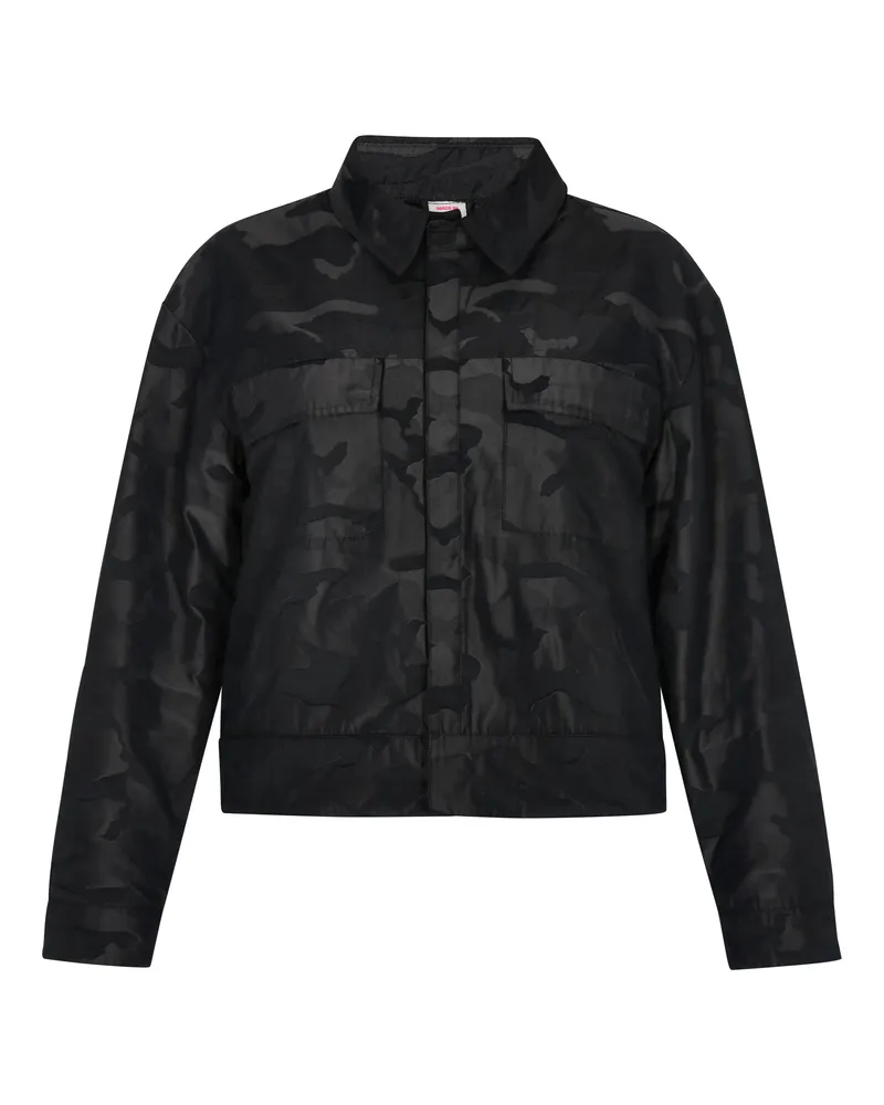 My Mo Blouson Damen Grau Camouflage Dunkelgrau