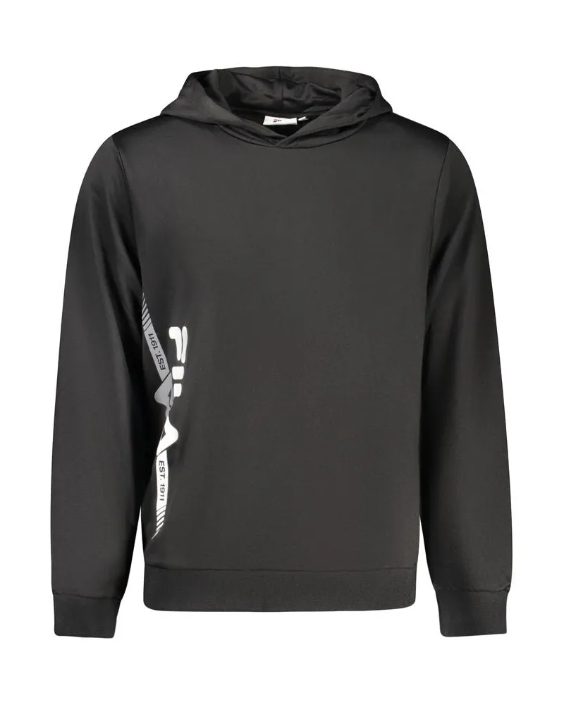 Fila Nero Polyester Sweatshirt für Herren - Schwarz Schwarz
