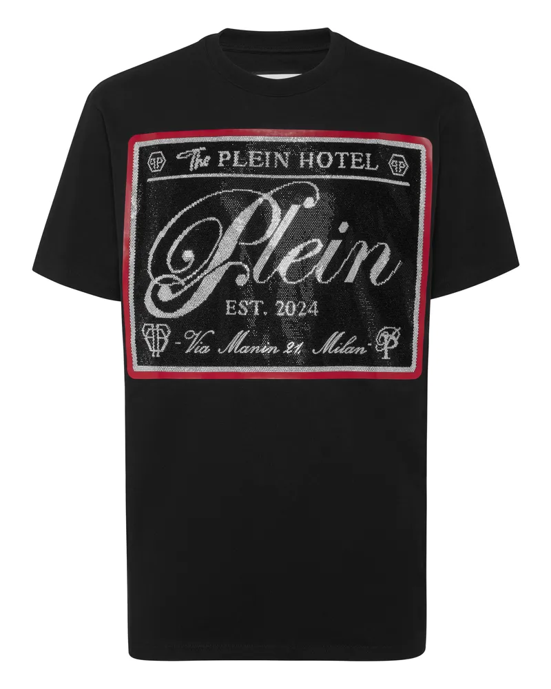 Philipp Plein T-Shirt Rundhalsausschnitt Ss Schwarz