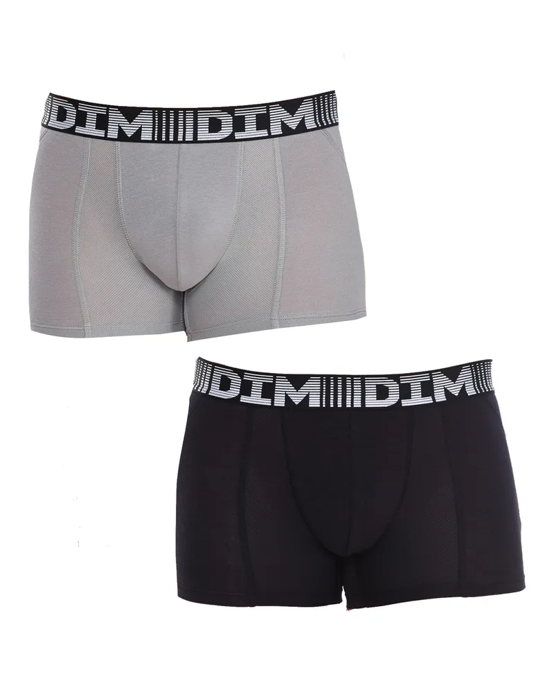 DIM Pack-2 Boxershorts Coton 3D Flex Air atmungsaktives Gewebe D01N1 Mann Mehrfarbig