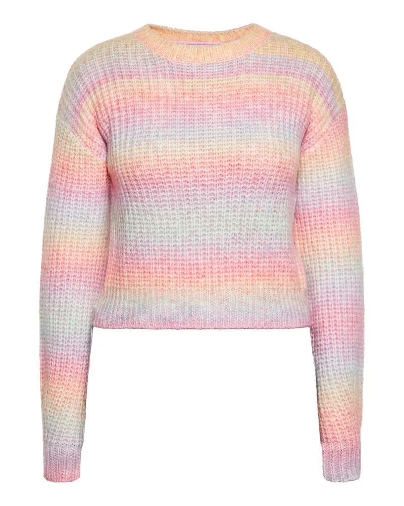 My Mo Strickpullover Damen Regenbogen Mehrfarbig Mehrfarbig