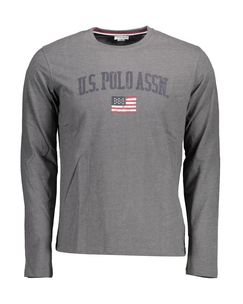 U.S. Polo Assn.  Langarmshirt mit Rundhalsausschnitt Grau