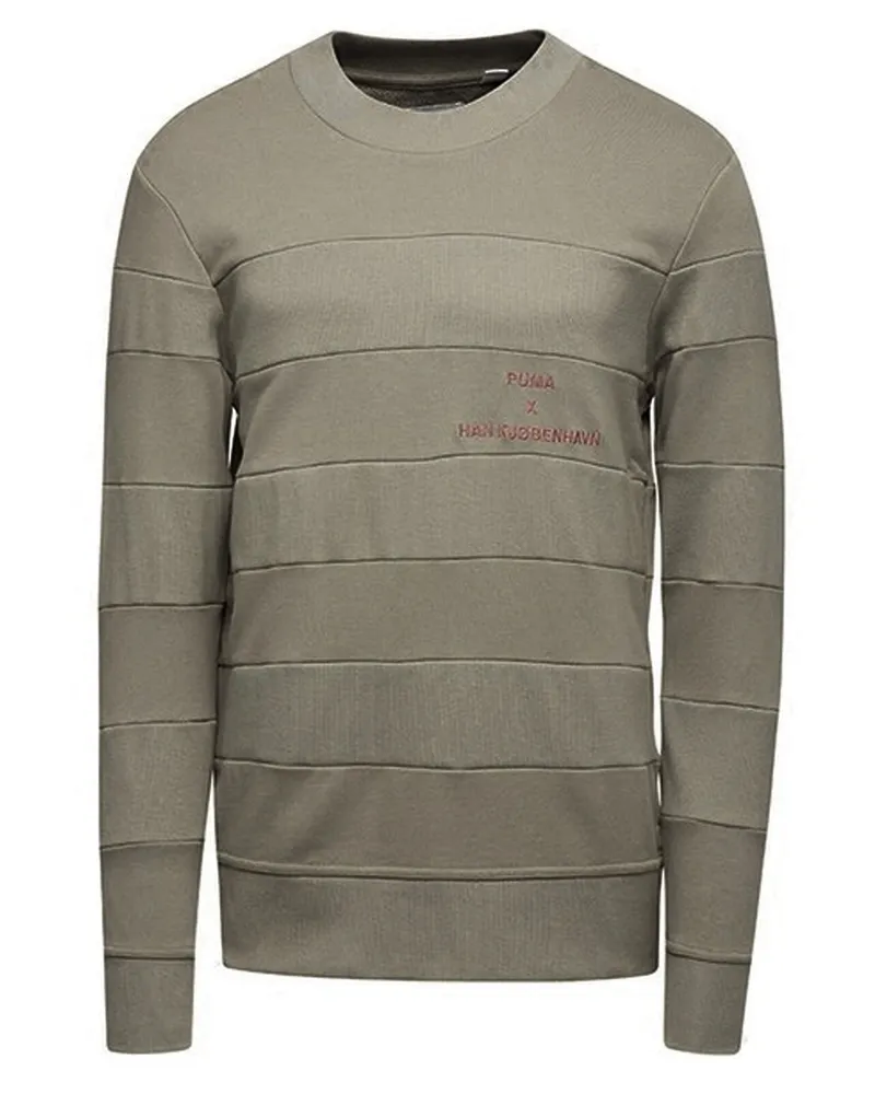 Puma Han Kjã¸benhavn Sweatshirt Herren Crew Neck Jumper Khaki 574018 68 Grün