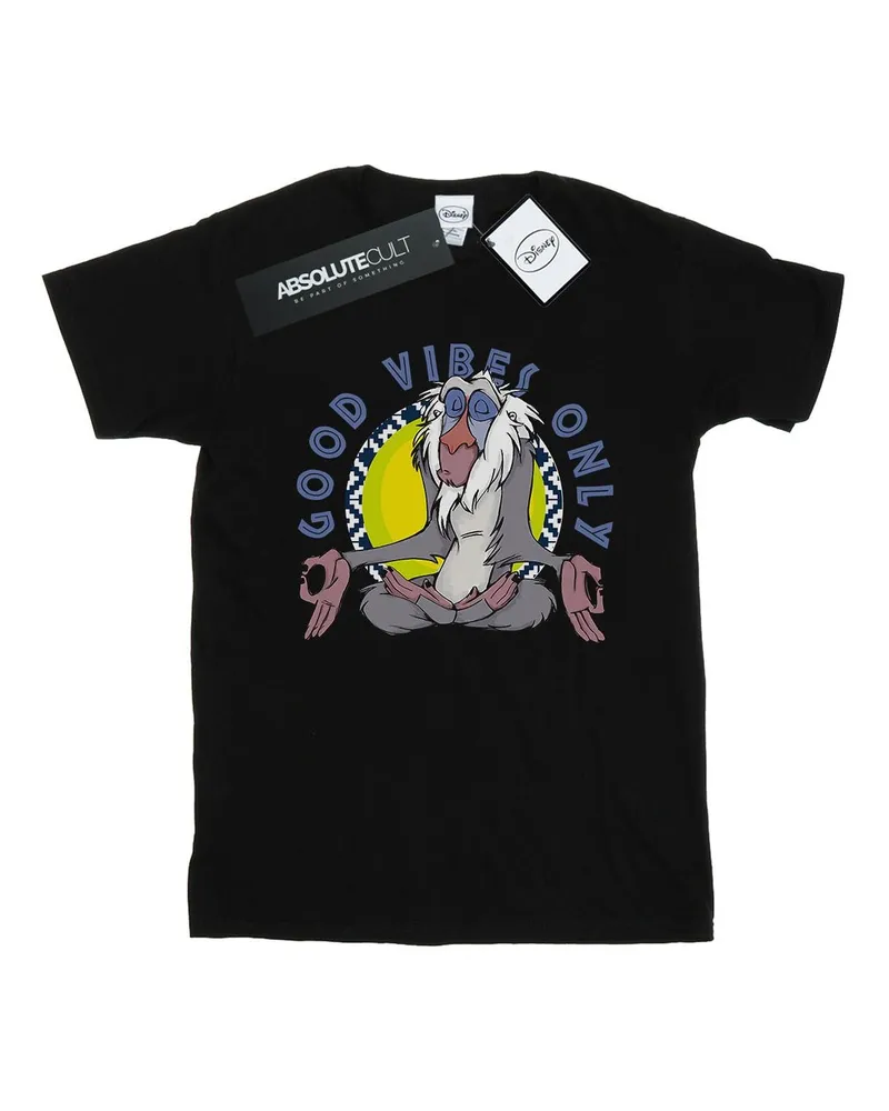 Disney The Lion King Good Vibes Only" T-Shirt für Herren (Schwarz Schwarz