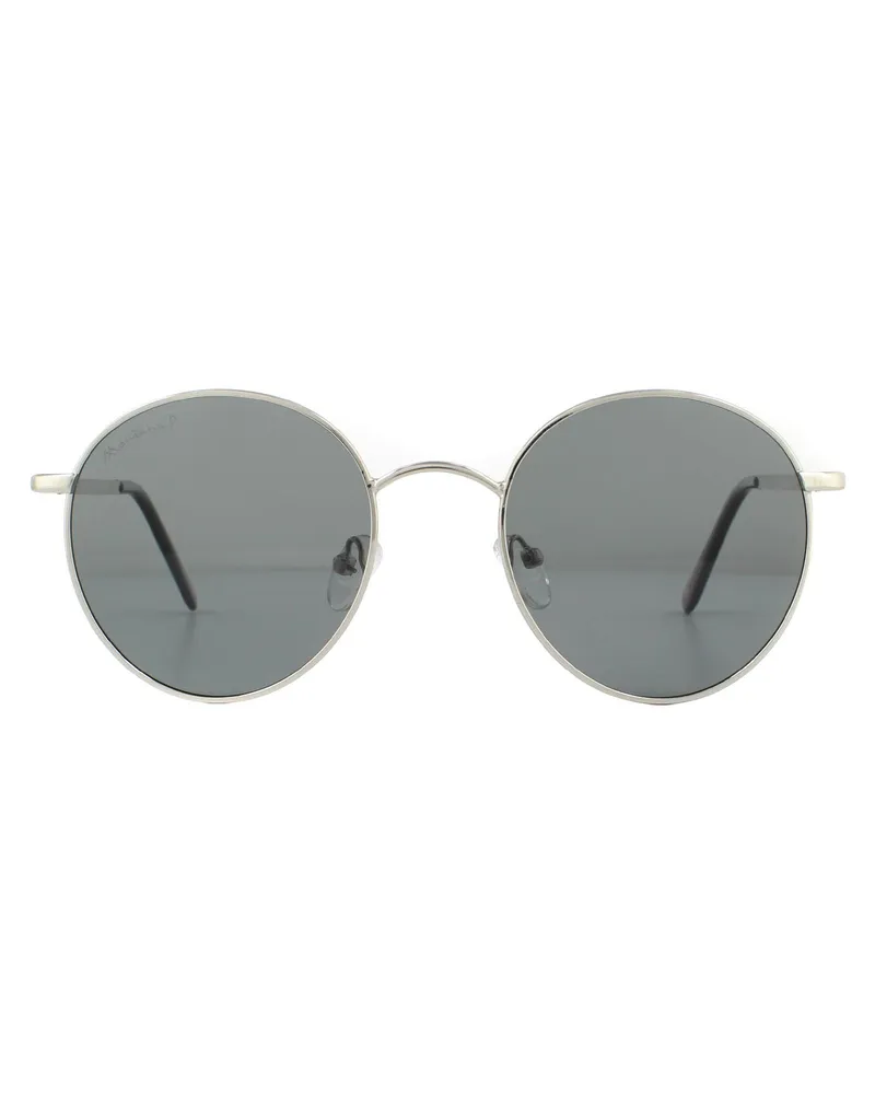 Montana Runde Unisex Silber Rauch polarisierte Sonnenbrille Silber