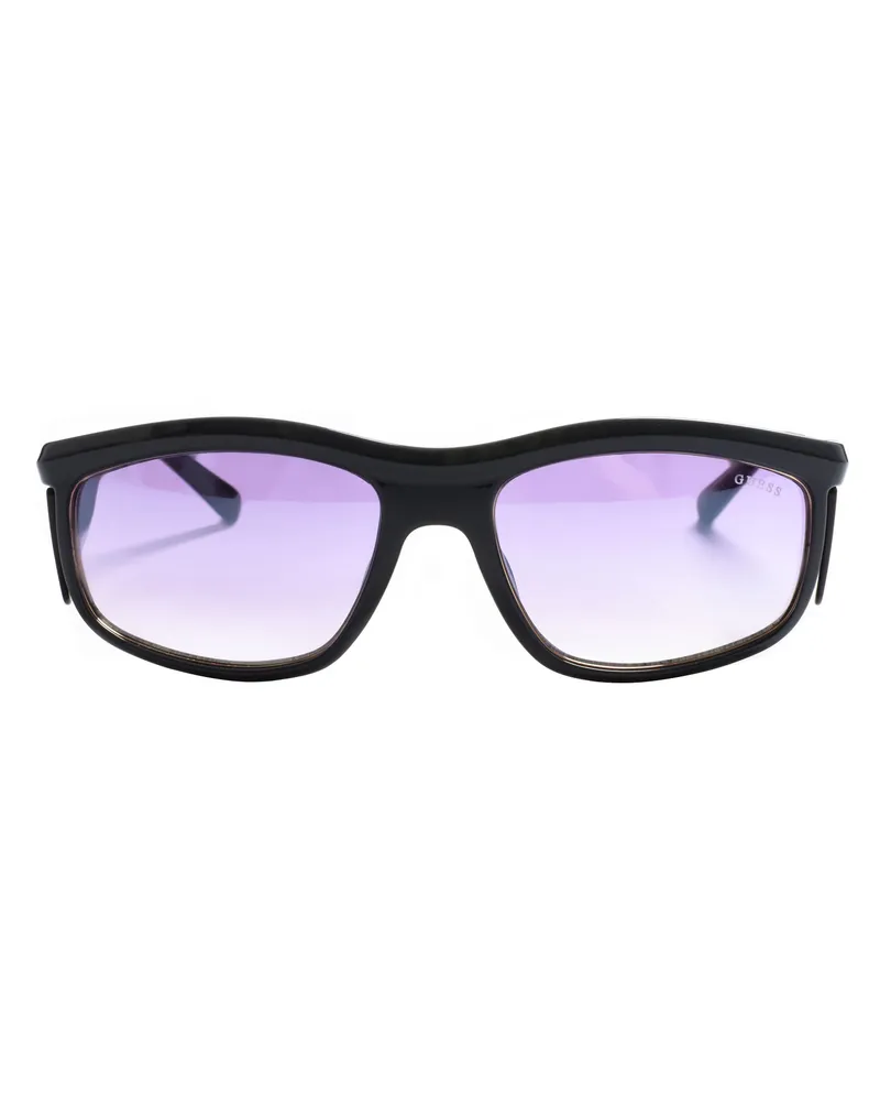 Guess Damen Acetat-Sonnenbrille mit rechteckiger Form GU00073 Grau