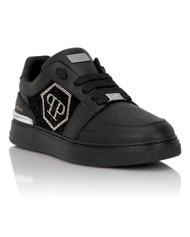 Philipp Plein Low-Top-Sneaker Hexagon Schwarz