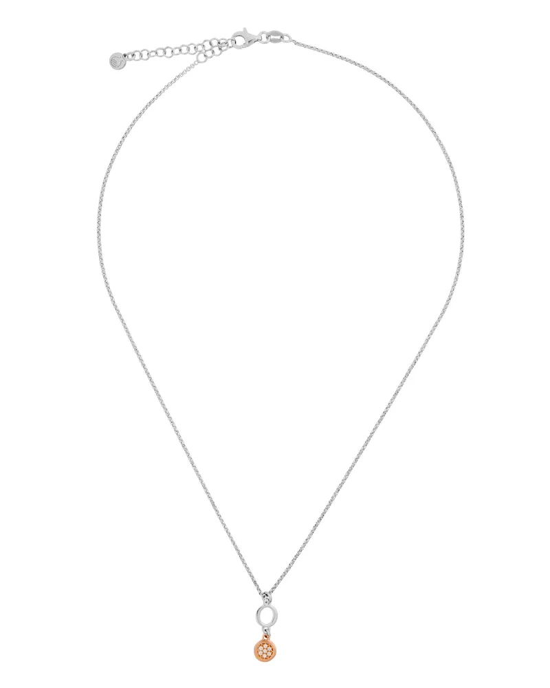 Orphelia Maite' Damen Kette aus 925 Sterling Silber mit Anhänger - Silber/Rosé ZK-7376 Silber