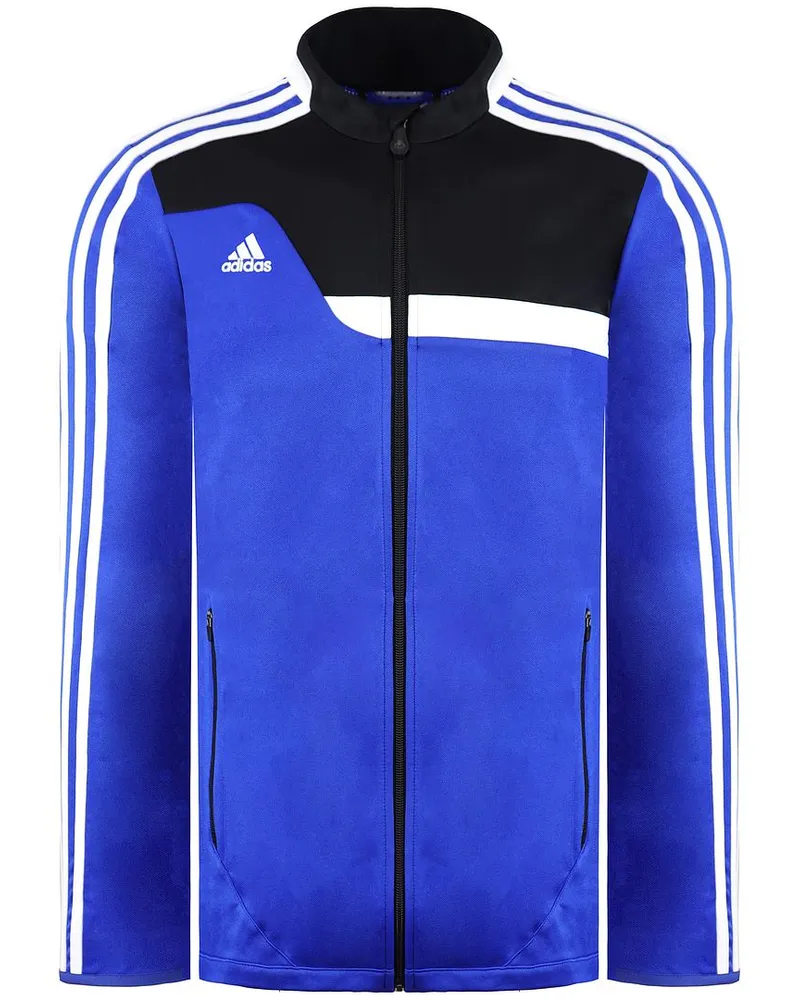 adidas Tiro 13 Damen Blaue Trainingsjacke Schwarz