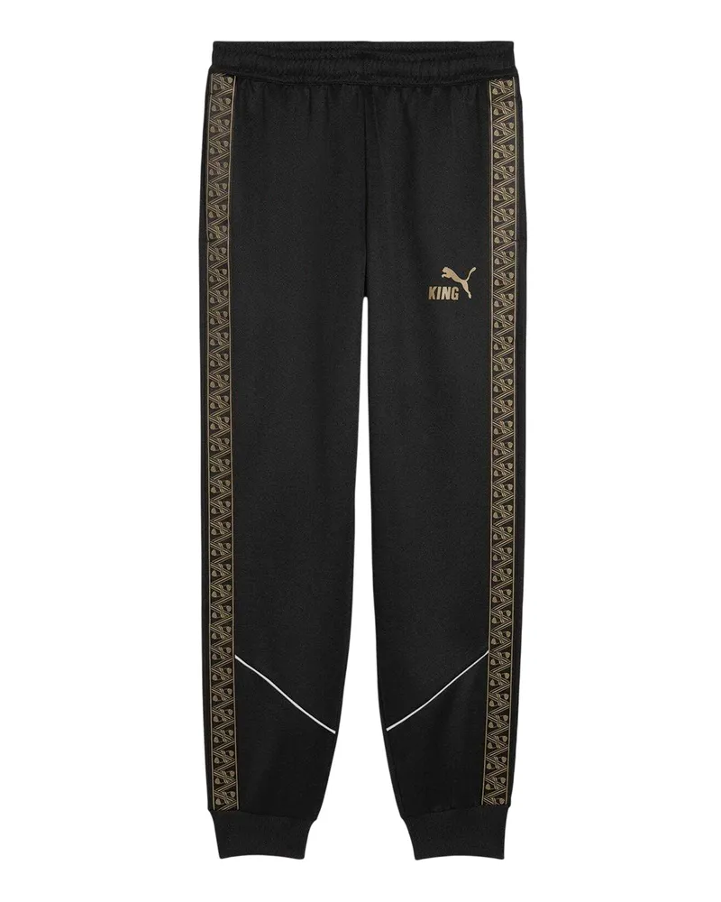 Puma King Anthem" Trainingshose für Herren (Schwarz/Gold Schwarz
