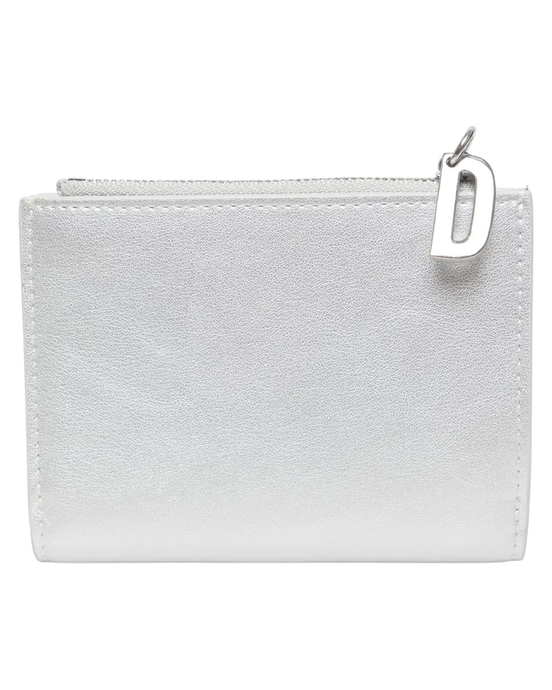 Diesel Brieftasche, Leder, Zweifach gefaltet (Silber Silber