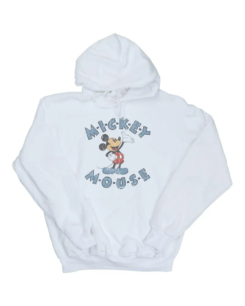Disney Damen/Damen Mickey Mouse Dash Hoodie (Weiß Weiß