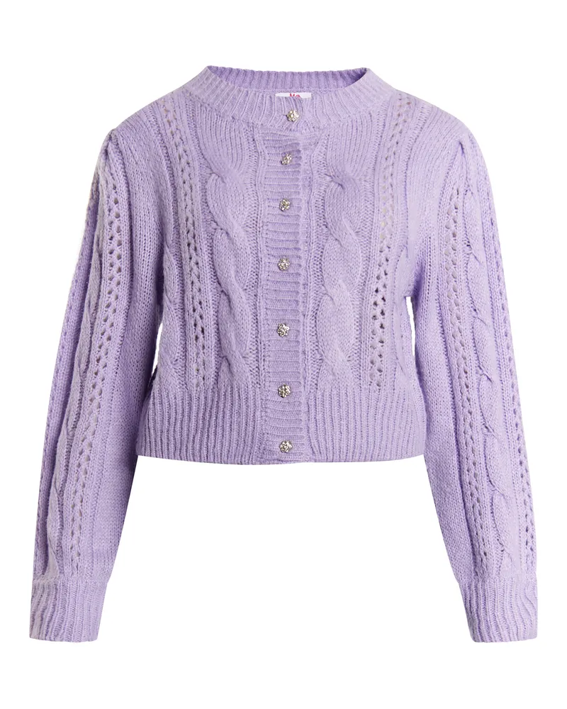 My Mo Strickcardigan Damen violett Lila