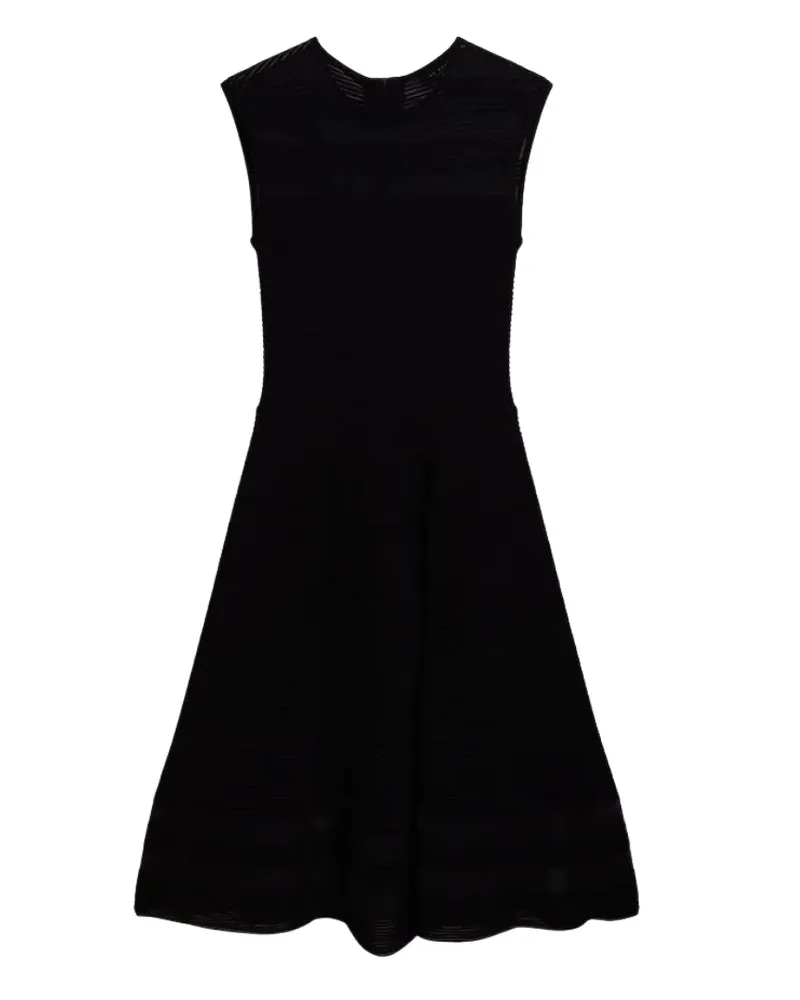 Ted Baker Saalli Strickkleid, Schwarz, Skaterkleid Mit Unsichtbarem Einsatz Schwarz