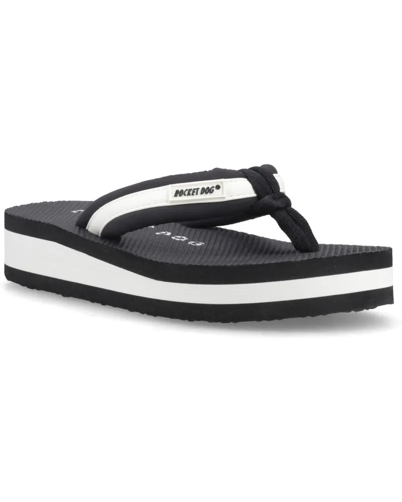 Rocket Dog Monica Flip‑Flops aus Textil und PU - Schwarz Schwarz
