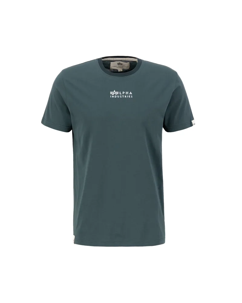 Alpha Industries Organics Embroidery T-Shirt Blau