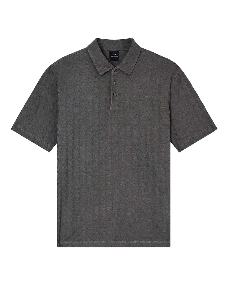 Armani Exchange Poloshirt für Herren, Mit Kragen (Salbei Grau