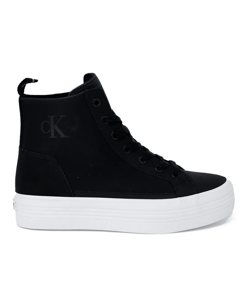 Calvin Klein Plattform High-Top Sneaker Cw0cw00336 Stil Schwarz