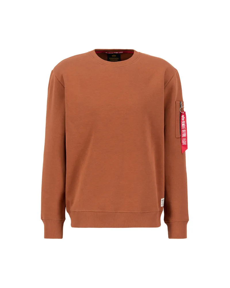 Alpha Industries Dragon Embroidery Sweatshirt Braun