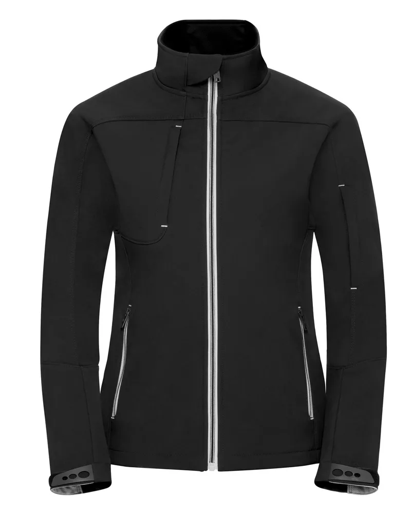 Russell Athletic Russell Womens/Ladies Bionic Soft Shell Jacket (Schwarz Schwarz