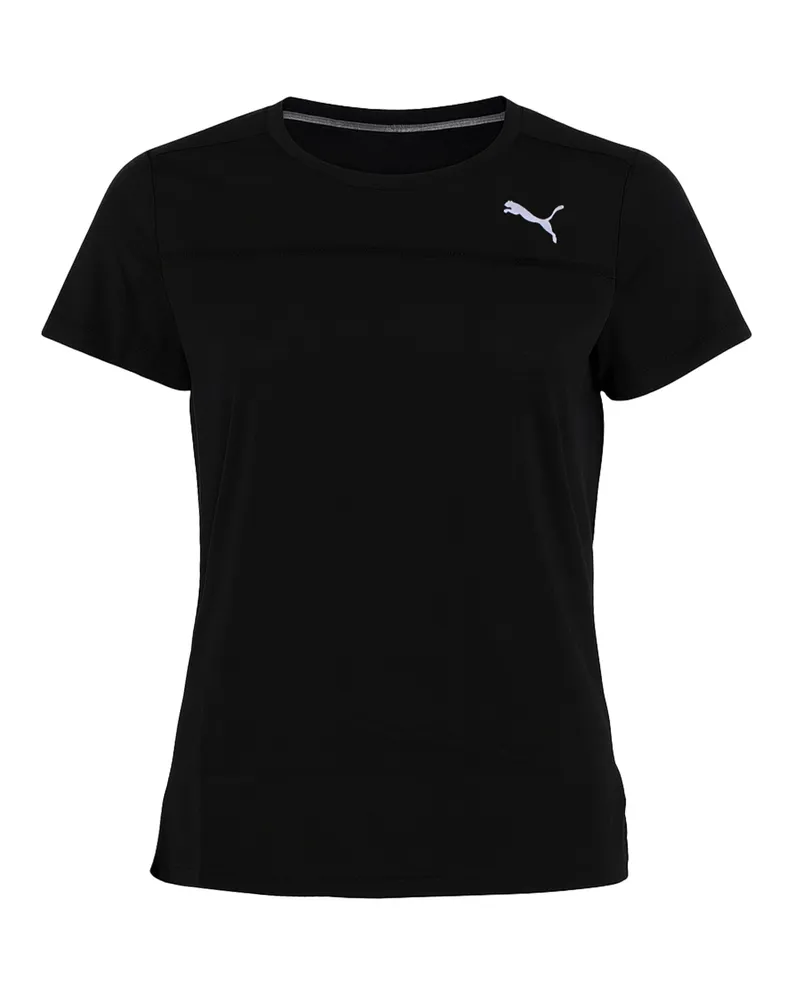 Puma Logo Damen Schwarz T-Shirt Schwarz