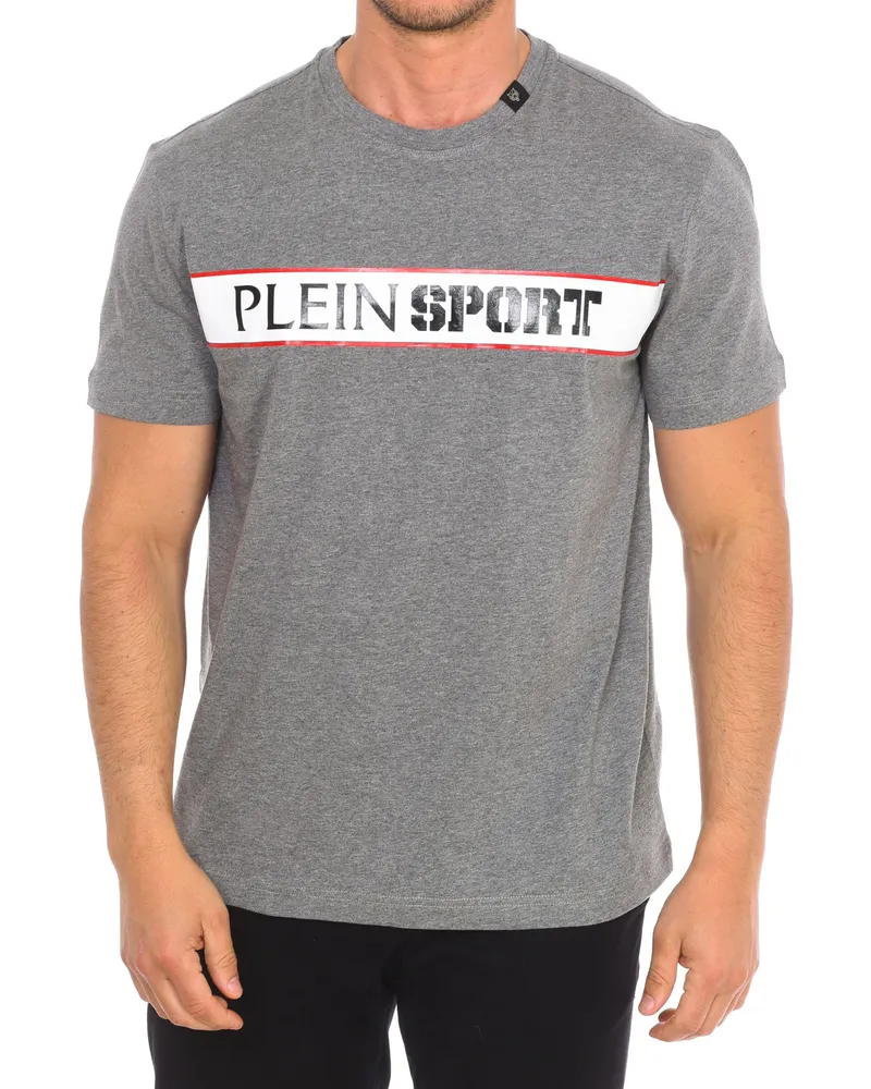 Philipp Plein TIPS405 Kurzarm-T-Shirt für Männer Grau