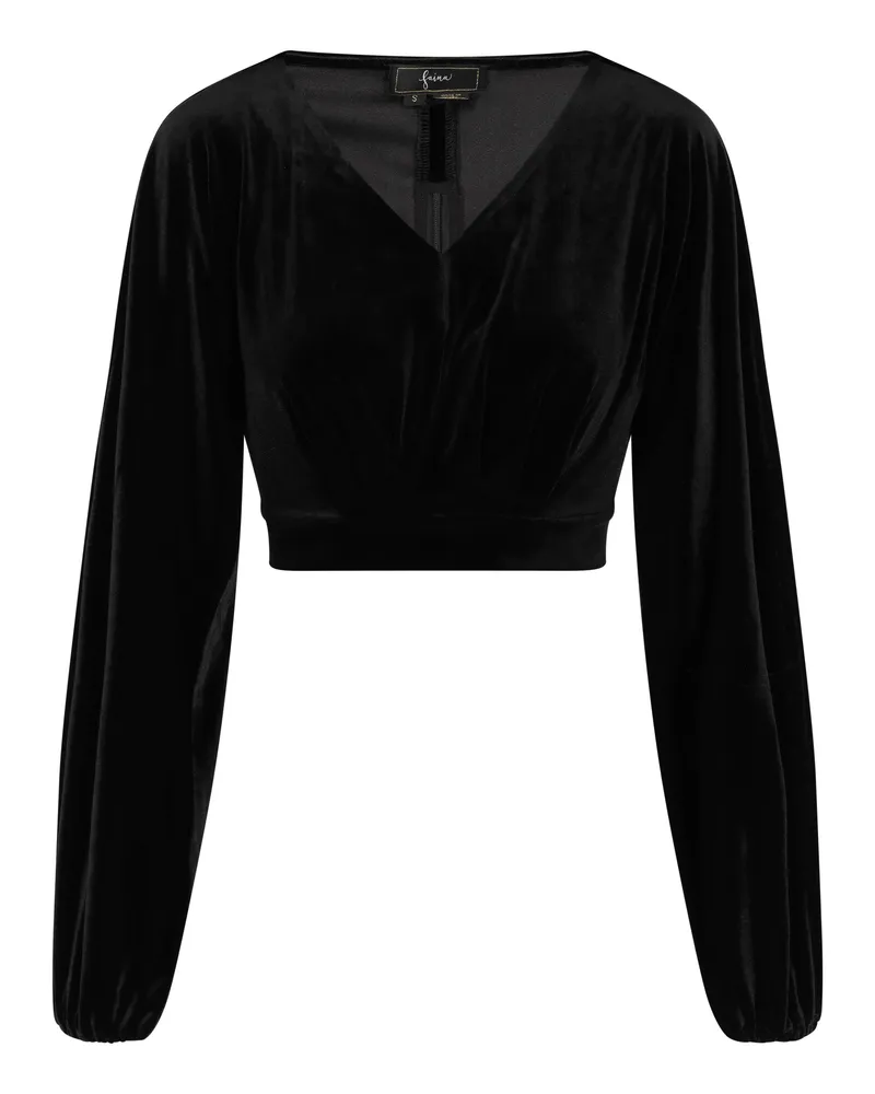 FAINA Bluse Damen schwarz Schwarz