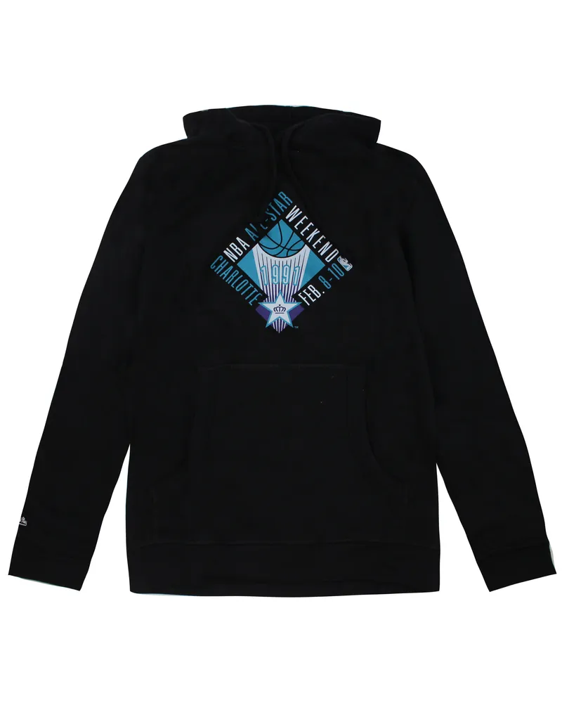 Mitchell & Ness All Star Game Charlotte Hornets 1991 Herren Hoodie Schwarz