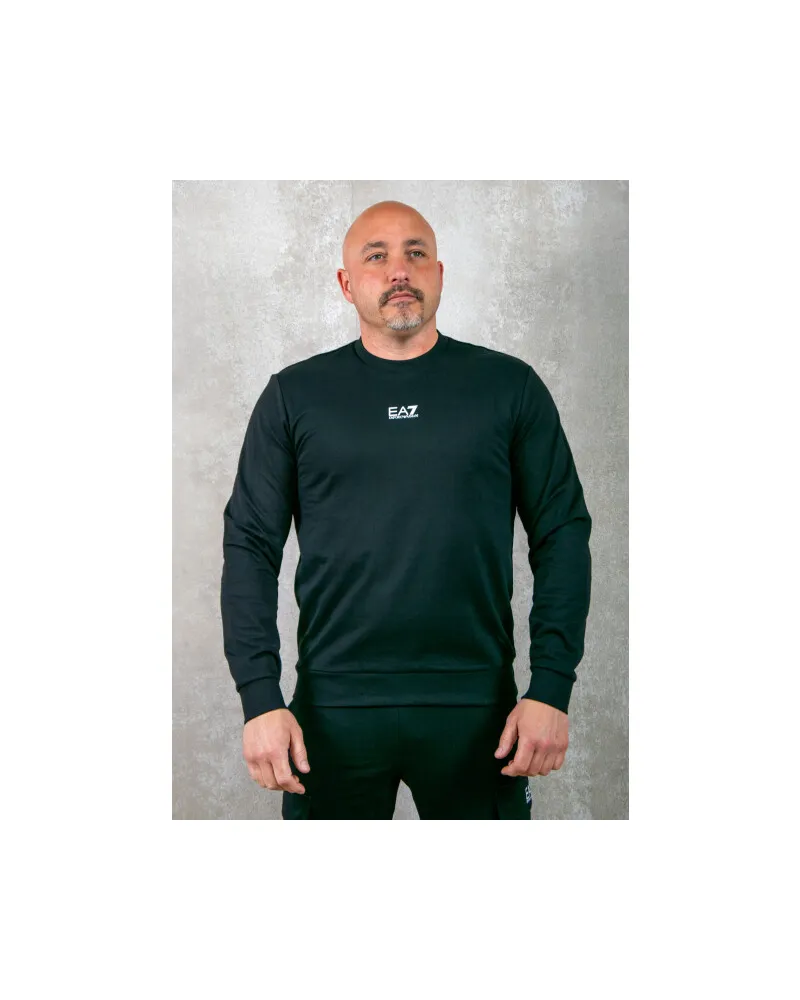 EA7 Center Logo Sweatshirt, Schwarz Schwarz