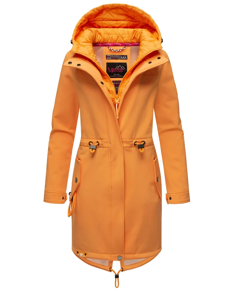 Marikoo Damen Softshelljacke Mount Presanella – funktional und warm - Orange Orange