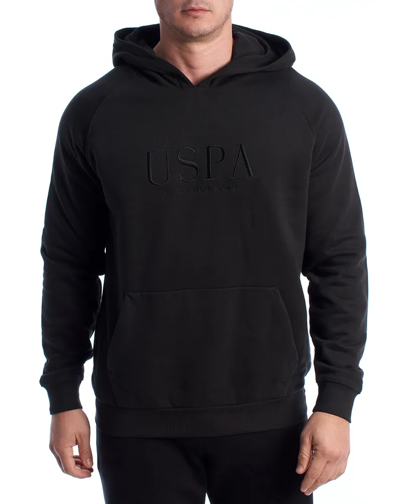 U.S. Polo Assn.  Herren Hoodie US40162030 Schwarz