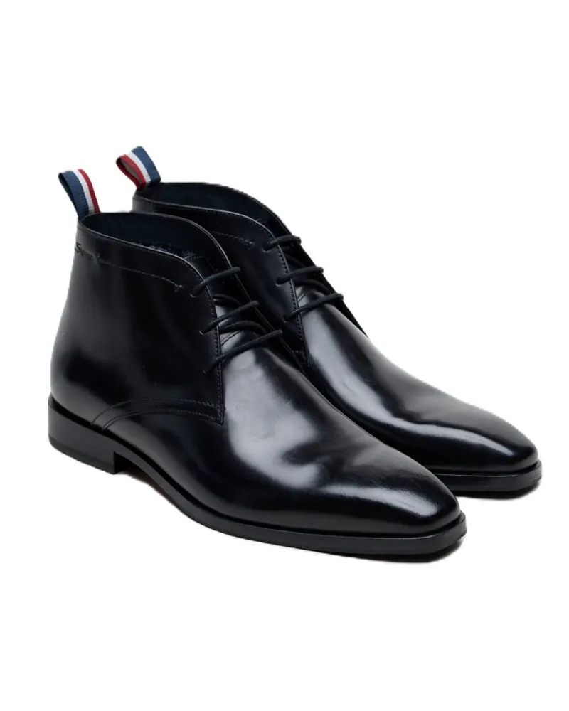 Ben Sherman London Bürstleder Herren Stiefel Schwarz Schwarz